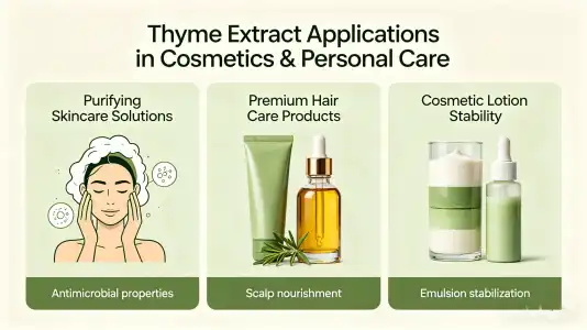 Utilizing Thyme Extract in Cosmetic and Personal Care Products Utilizing Thyme Extract in Cosmetic and Personal Care Products