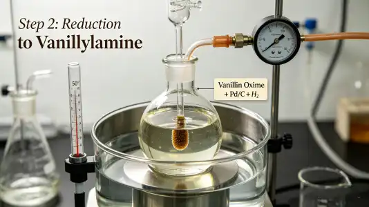 Step 2 — Reduction to Vanillylamine