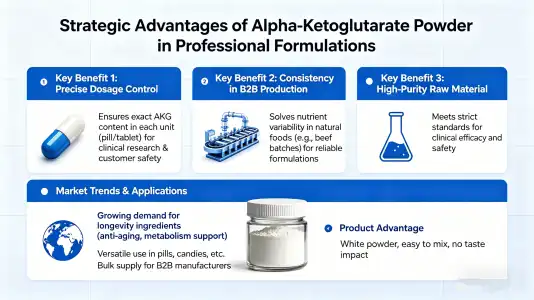 The Strategic Advantage of Utilizing Alpha-Ketoglutarate Powder in Formulations