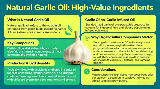 Natural Garlic Oil as a High-Value Ingredient