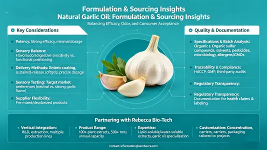 Formulation and Sourcing Tips for Natural Garlic Oil