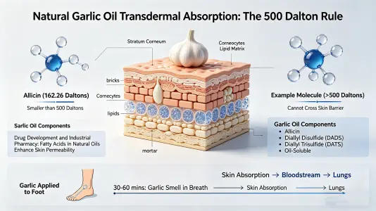 Transdermal Absorption of Natural Garlic Oil