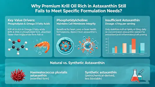 Best Krill Oil with Astaxanthin Still Falls Short for Targeted Formulations