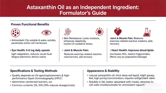 Astaxanthin Oil as a Standalone Ingredient Astaxanthin Oil as a Standalone Ingredient