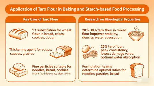Taro Flour in Baking and Starch-Based Processing