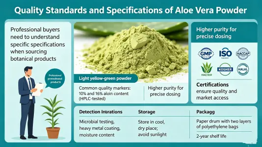 Quality Standards and Specifications for Aloin Powder