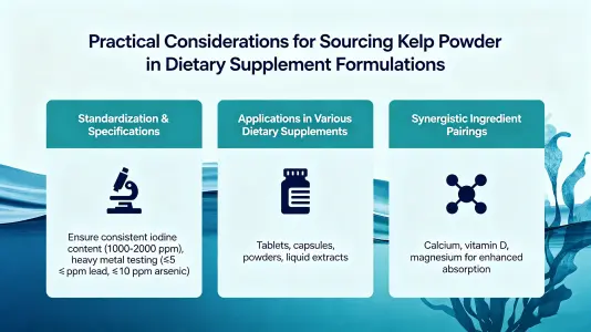 Laminaria Powder in Supplement Formulation Laminaria Powder in Supplement Formulation
