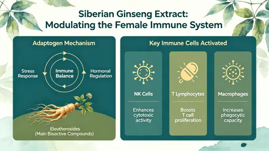 Siberian Ginseng Extract Modulates the Female Immune System