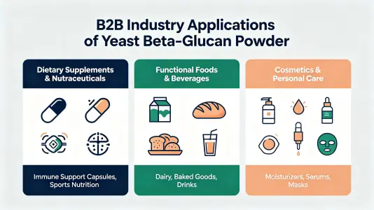 Industry Applications of Yeast Beta Glucan Powder
