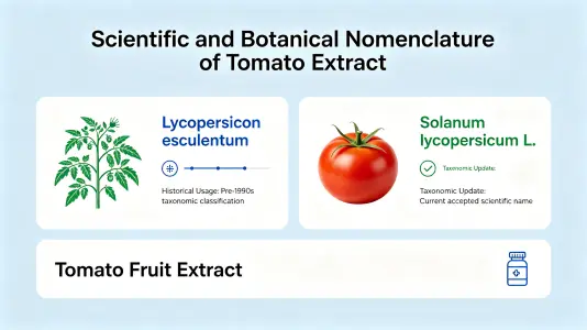 Scientific and Botanical Names for Tomato Extract