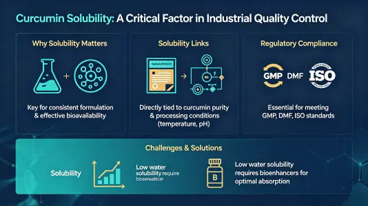 Curcumin Solubility and Its Importance in Quality Control