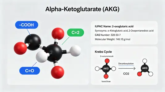 Molecular Structure of Alpha Ketoglutarate
