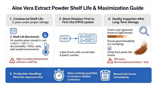 Shelf Life of Aloe Vera Extract Powder and How to Maximize It Shelf Life of Aloe Vera Extract Powder and How to Maximize It
