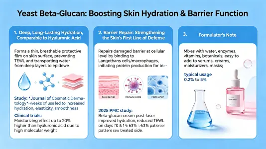 How Does Yeast Beta-Glucan Improve Skin Hydration and Barrier Function