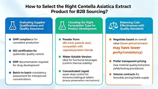 How to Choose the Right Gotu Kola Extract Product for B2B Procurement