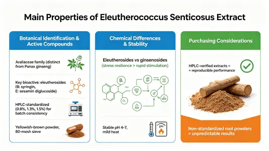 Siberian Ginseng Extract Key Properties Siberian Ginseng Extract Key Properties