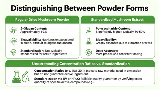 Differentiating Powder Forms