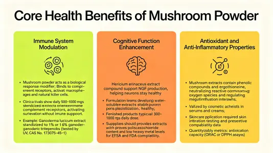 Core Health Benefits of Mushroom Powder