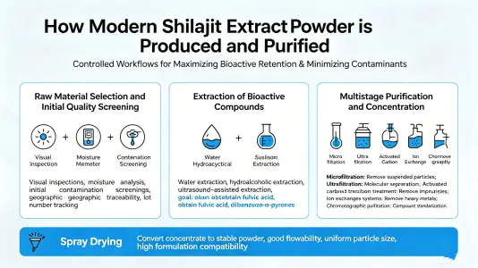 How Is Modern Shilajit Extract Powder Produced and Purified
