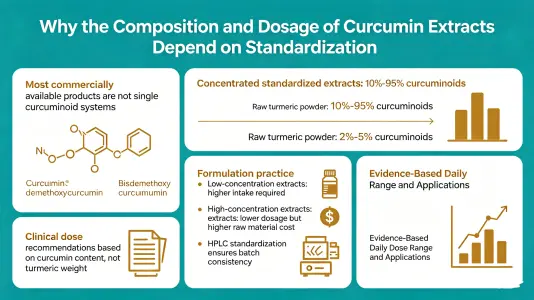 Curcumin Extract Composition and Why Dosage Depends On Standardization
