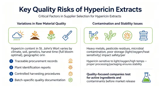 Main Quality Risks of Hyperforin Extract