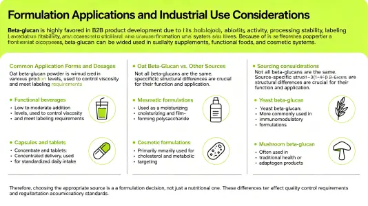 Formulation Applications and Industrial Use Considerations