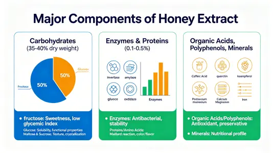 Main Components of Honey Extract