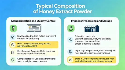 Typical Composition of Honey Extract Powder