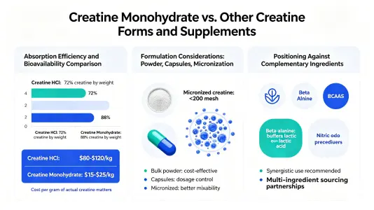 Comparing Creatine Monohydrate with Other Creatine Forms and Supplements Comparing Creatine Monohydrate with Other Creatine Forms and Supplements