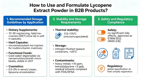 How to Use and Dose Lycopene Extract Powder in B2B Products1