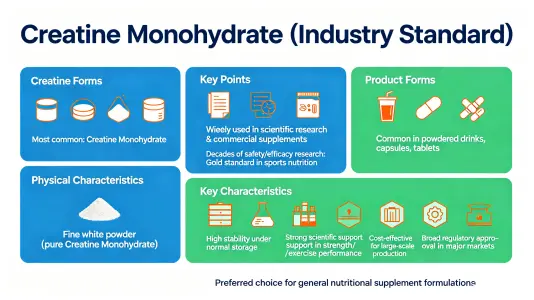 Creatine Monohydrate (Industry Standard)