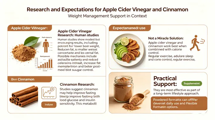 What Does Research Say About Apple Cider Vinegar and Cinnamon for Weight Loss What Does Research Say About Apple Cider Vinegar and Cinnamon for Weight Loss