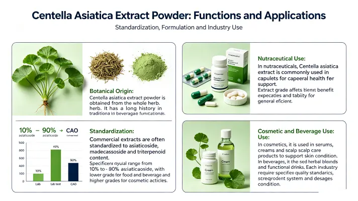 Gotu Kola Extract Powder Functional Scope