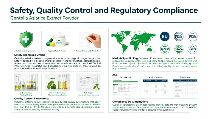 Safety, Quality Control, and Regulatory Considerations