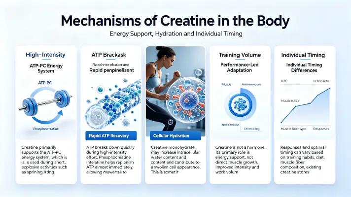 How Creatine Works in the Body (And Why Timing Varies) How Creatine Works in the Body (And Why Timing Varies)