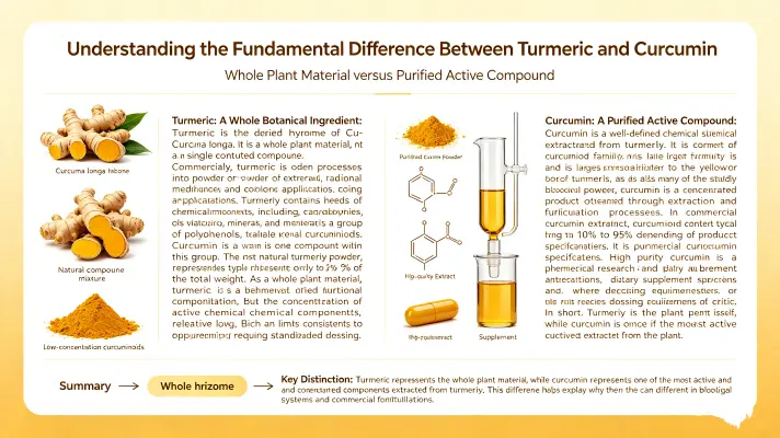 Understanding the Fundamental Difference Between Turmeric and Curcumin