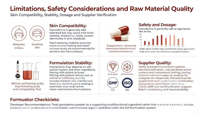 Limitations, Safety Considerations, and Sourcing Quality Limitations, Safety Considerations, and Sourcing Quality