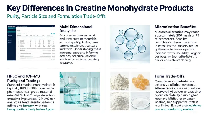 Key Differences Among Creatine Monohydrate Product Key Differences Among Creatine Monohydrate Product
