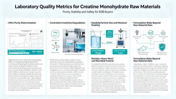 Laboratory Quality Markers That Prove Raw Creatine Monohydrate Effectiveness For B2B Buyers