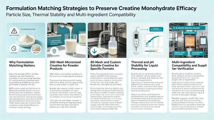 Formulation Matching Strategies To Preserve Pure Creatine Monohydrate Effectiveness In Finished Goods Formulation Matching Strategies To Preserve Pure Creatine Monohydrate Effectiveness In Finished Goods
