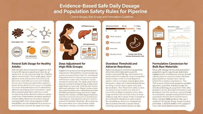 Evidence-Based Safe Daily Piperine Dosage & Population Safety Rules