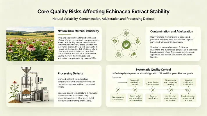 Core Quality Risks Restricting Echinacea Purpurea Extract Stability Core Quality Risks Restricting Echinacea Purpurea Extract Stability