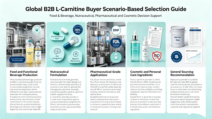 Scenario-Based Selection Guide for Global B2B L-Carnitine Buyers