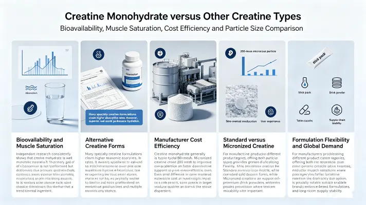 Comparing Creatine Monohydrate with Other Creatine Types Comparing Creatine Monohydrate with Other Creatine Types
