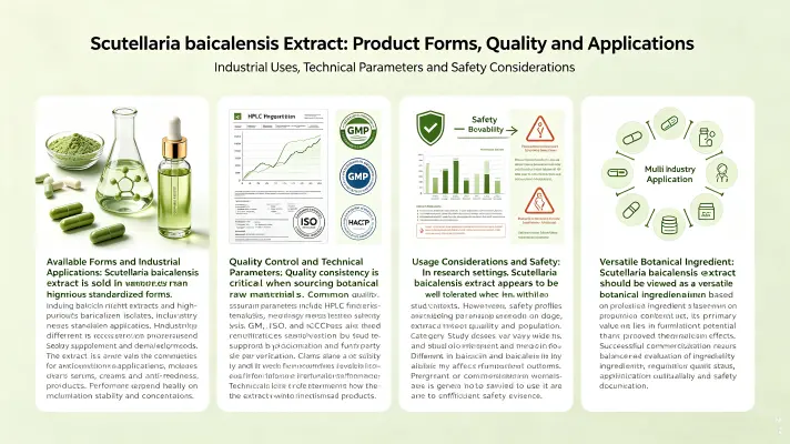 Product Forms, Quality Considerations, and Usage Context