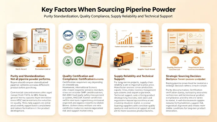 What Should Buyers Consider When Sourcing Piperine Powder What Should Buyers Consider When Sourcing Piperine Powder