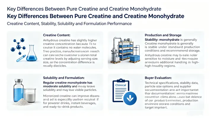 Key Differences Between Pure Creatine and Creatine Monohydrate