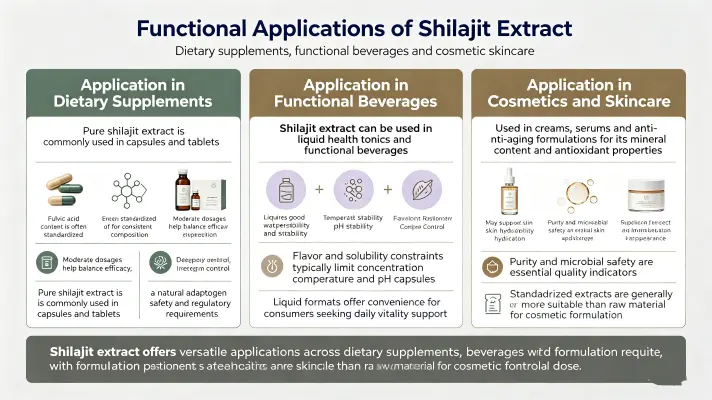 Functional Applications of Shilajit ExtractFunctional Applications of Shilajit Extract Functional Applications of Shilajit ExtractFunctional Applications of Shilajit Extract