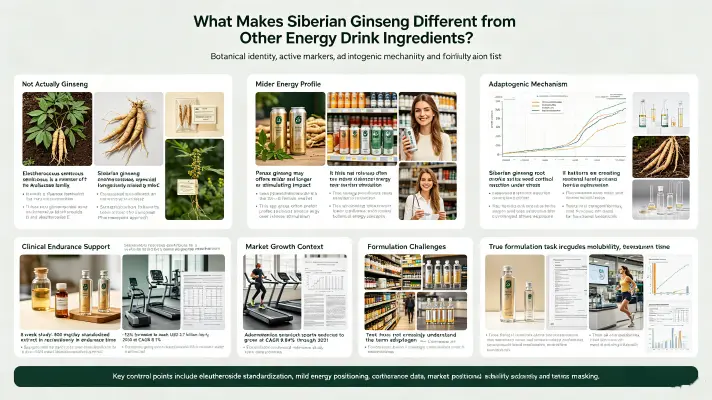 What Makes Siberian Ginseng Different from Other Energy Drink Ingredients