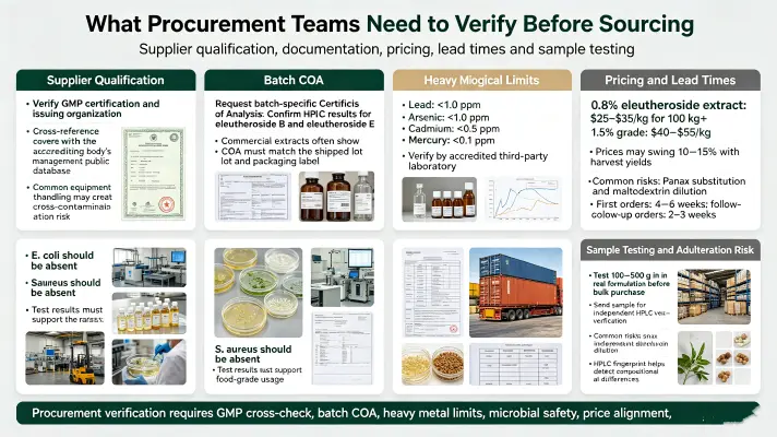 What Procurement Teams Need to Verify Before Sourcing
